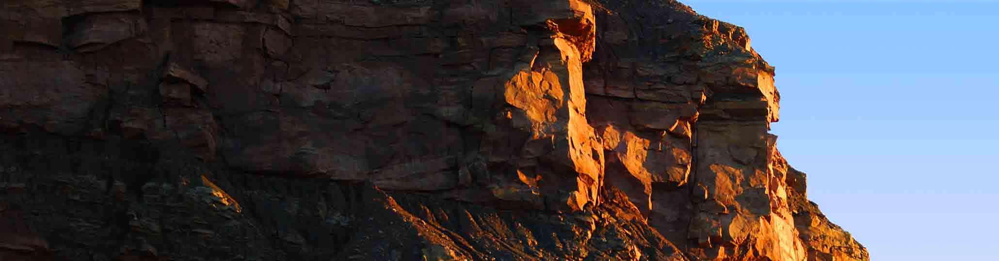 Joggins Fossil Cliffs at golden hour